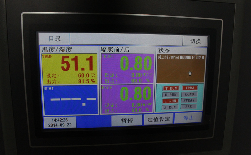 紫外线耐候加速老化试验箱控制系统